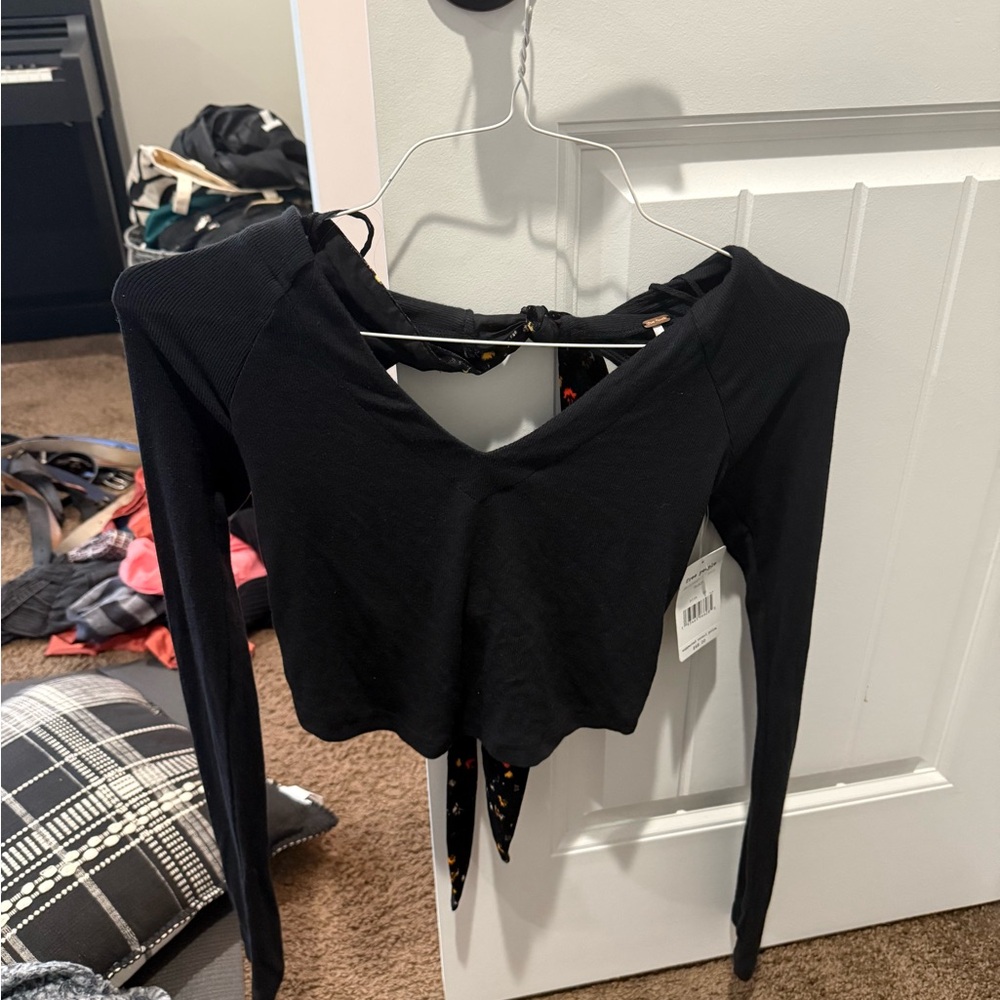 Black Long Sleeve Women's Top